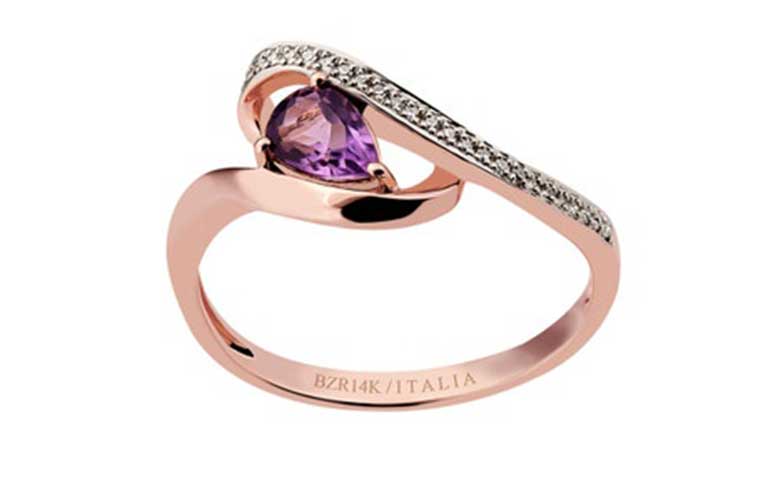 Anillo con amatista Joyer&iacute;as BIZZARRO