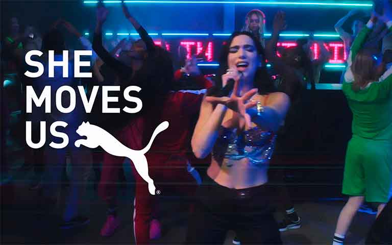 “SHE MOVES US” – DUA LIPA