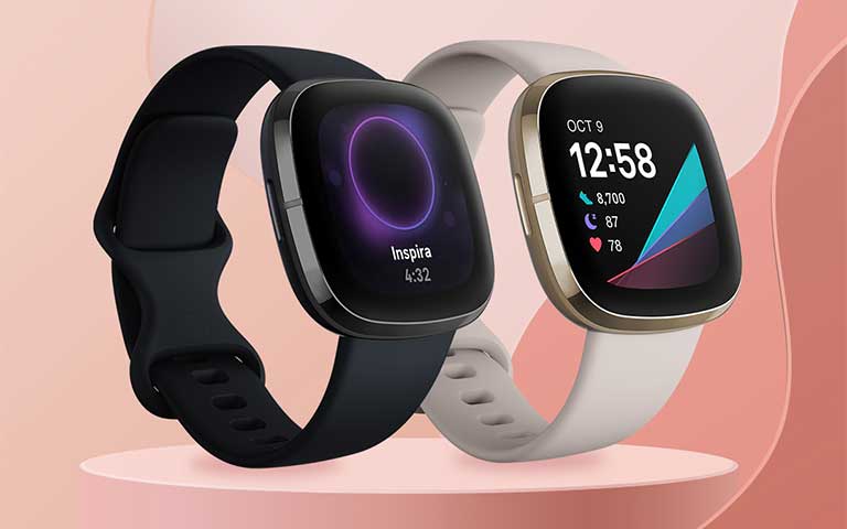 Fitbit Sense (negro y blanco marfil)