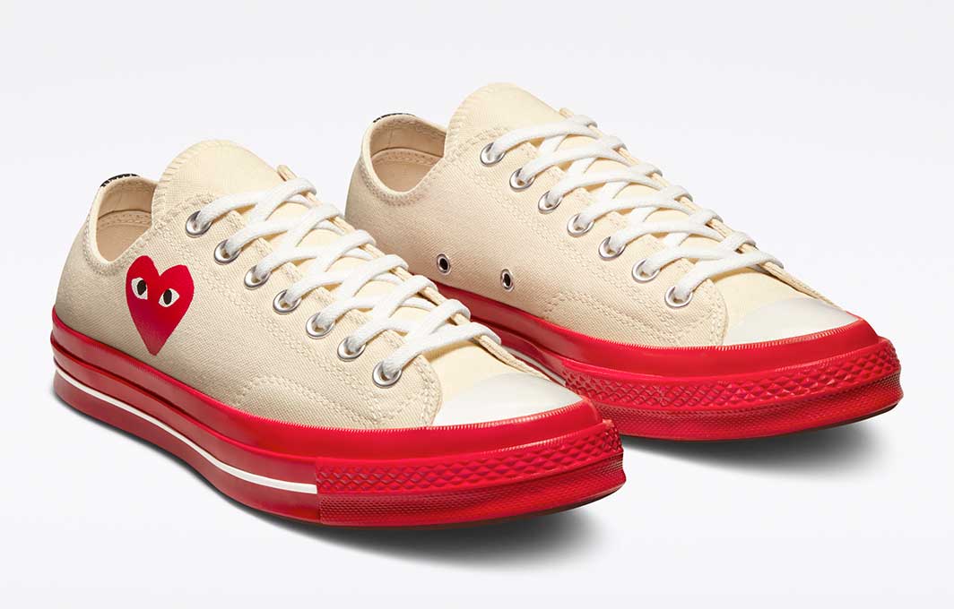 colaboración icónica entre Converse y Comme des Garçons PLAY