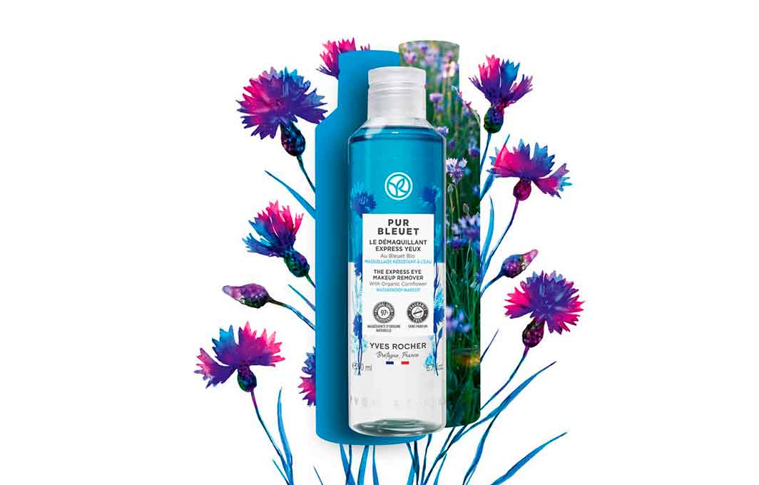 Desmaquillante Bifásico Exprés para Ojos Pur Bleuet de Yves Rocher,